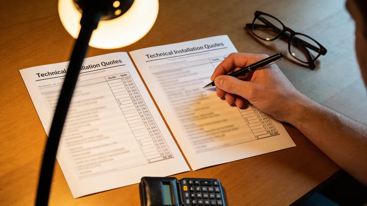 Lire et comparer des devis d'installation